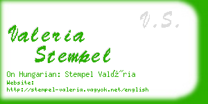 valeria stempel business card